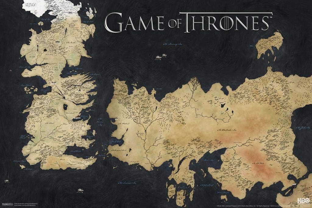 A Map to Westeros and Essos: Understanding the World of Ice and Fire